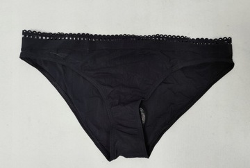 STRÓJ KĄPIELOWY DWUCZĘŚCIOWY NIEUSZTYWNIANY CZARNY BIKINI 40 LA REDOUTE