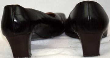 J.SZYDŁOWSKI ОБУВЬ ТУФЛИ НА ВЫСОКОМ КАБЛУКЕ КОЖАНЫЕ Размер 38