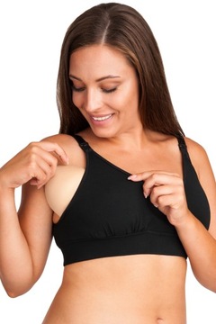 Мягкий бюстгальтер для кормления Duo, черный, XL