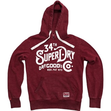 SUPERDRY r. S Bluza Z Kapturem Męska Hoodie Logo