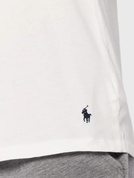 Koszulka Longsleeve Polo Ralph Lauren Długi Rękaw Biała Logo Napis L