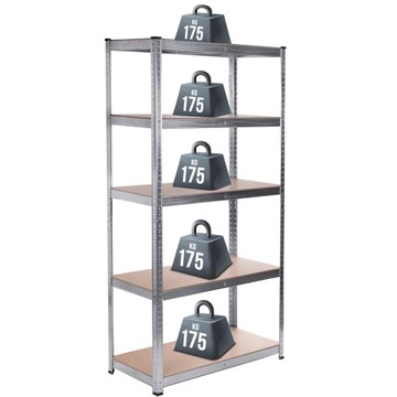 REGAŁ METALOWY MAGAZYNOWY GARAŻOWY 180x90x40cm