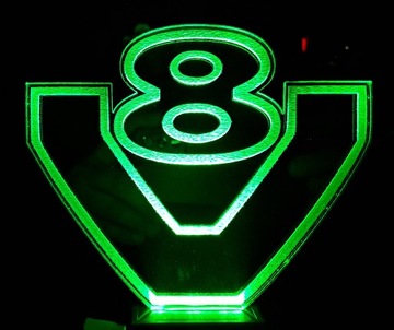 Зеркало SCANIA V8 RGB со светодиодной подсветкой в ​​кабине