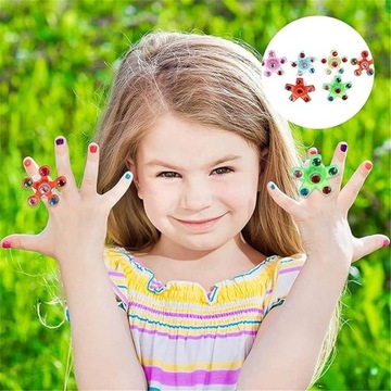 10шт светодиодные кольца, спиннер, мигание, различные режимы