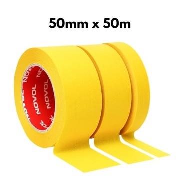 NOVOL TAŚMA MASKUJĄCA PREMIUM 110°C 50mmx50m