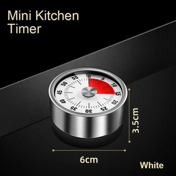 КУХОННЫЙ ТАЙМЕР/секундомер БЕЛЫЙ Y184