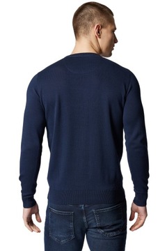 Sweter Męski Granatowy Bawełniany O-neck Próchnik PM5 3XL