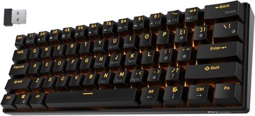 Bezprzewodowa Klawiatura Mechaniczna 2,4GHz/BT RED Switch AZERTY
