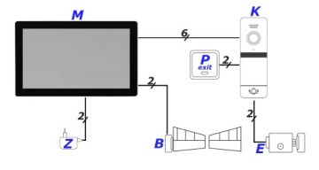 Видеодомофон Видеодомофон 10' WiFi 5TECH Full HD