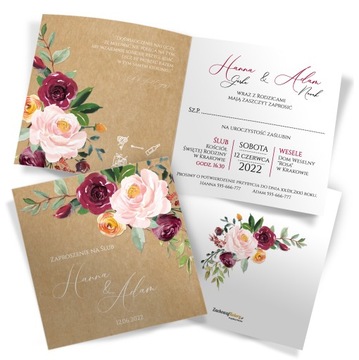 Свадебные приглашения Eco Boho деревенский гламур