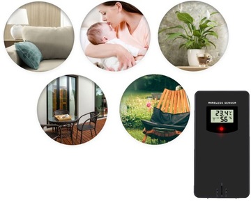 БЕСПРОВОДНАЯ ПОГОДНАЯ СТАНЦИЯ С МАЛЕНЬКИМ ДИСПЛЕЕМ