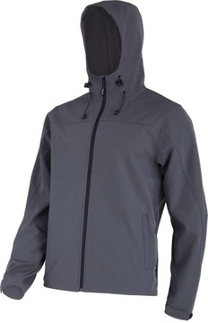 KURTKA SOFTSHELL Z KAPT. SZARA 
