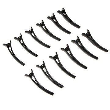 12pcs Alligator Clips Barber Compartment 7.8cm