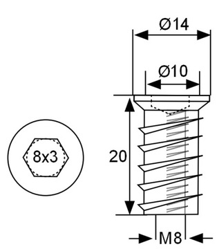 Прочный мебельный соединитель для лестниц, кроватей, дерева.
