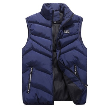 KAMIZELKA MĘSKI BEZRĘKAWNIK PRZEJSCIOWY PIKOWANY,6XL