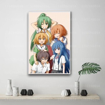 Plakat na płótnie Higurashi no naku koro ni cartoo