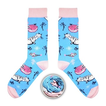 CUPOFSOX KOLOROWE SKARPETY W KOTY 41-44