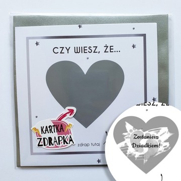 Kartka zdrapka - CIĄŻA zostaniesz dziadkiem