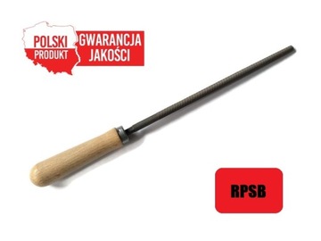 Pilnik ślusarski okrągły RPSb 150/2 - równiak