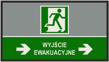 Mata bezpieczeństwa WYJŚCIE EWAKUACYJNE 85x150 cm