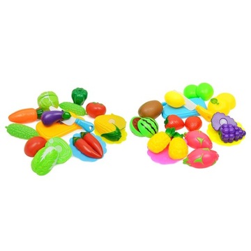 26 /zestaw plastikowe warzywa owoce do