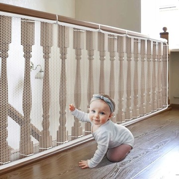 SIATKA NA SCHODY BALUSTRADY OCHRONNA 300x78 ZESTAW