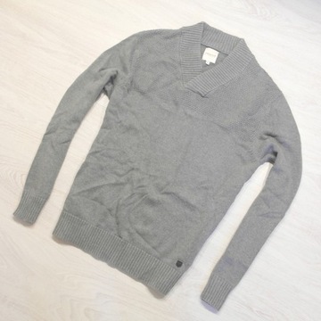 JACK & JONES _ FIRMOWY CIEPŁY SWETER Z LOGO _ M/L