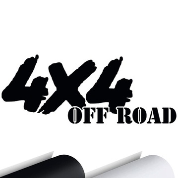 NAKLEJKA NA AUTO JEEP 4X4 OFF ROAD 30X12cm