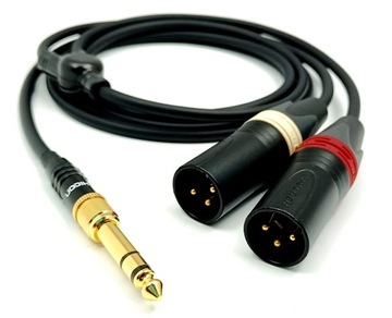 Кабель AUX 3,5 мм ручной работы — 2 x XLR в оплетке