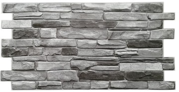 3D СТЕНОВЫЕ ПАНЕЛИ ПВХ СЕРЫЙ КАМЕНЬ ДЕКОРАТИВНЫЕ 10x