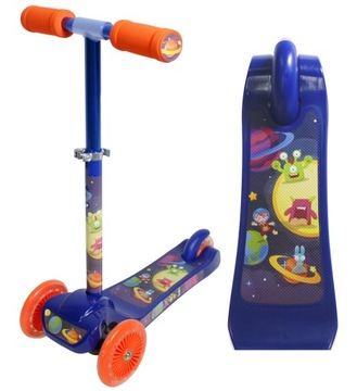 HULAJNOGA BALANSOWA TRÓJKOŁOWA niebieska KOSMOS