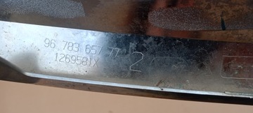 MASKA MŘÍŽKA CHRÓM RÁMEČEK PEUGEOT 2008 12-15ROK 9678365777 1269581X ORIGINÁLNÍ