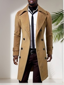 ЭЛЕГАНТНОЕ МУЖСКОЕ ДЛИННОЕ ОСЕННЕЕ ЗИМНЕЕ ПАЛЬТО