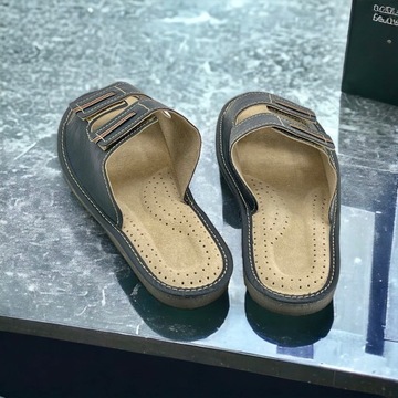 Papuče šľapky pánske sandále na suchý zips nastaviteľné 46