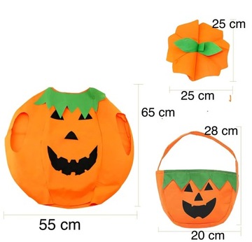 3в1 НАРЯД ТЫКВЫ КОСТЮМ НА ХЭЛЛОУИН «ДЕНЬ ТЫКВЫ + НАБОР Осенних шаров»