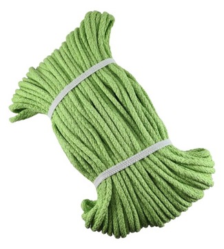 Sznurek Bawełniany 5mm Zielony, Seledyn ARIADNA