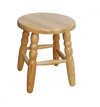 Taboret sosnowy mały okrągły stołek