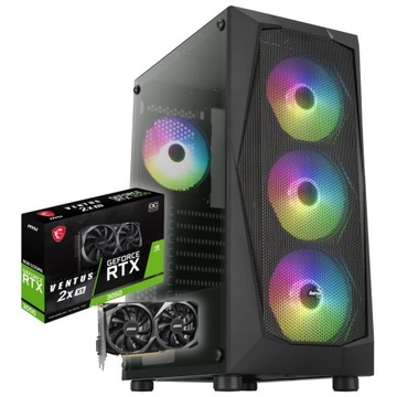 BSG Striker Komputer Gamingowy Intel Core i7 16GB 512+1TB RTX 3050 Win10