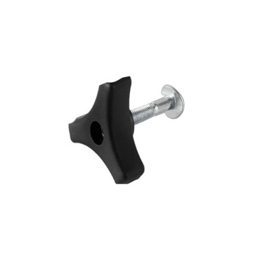 Lawn Mower Handlebar Screw, 1 Piece, Plastic + Metal Material, Black