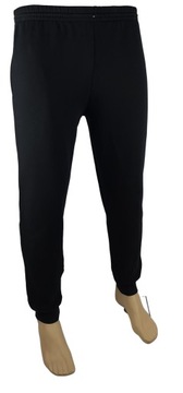 Spodnie dresowe bawełna ściągacz POLSKIE czarny XL
