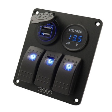 3-х групповой алюминиевый панельный переключатель на ноябрь