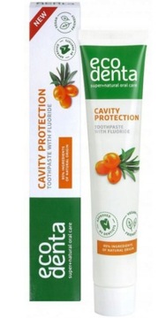 Ecodenta NATURALNA Pasta przeciw próchnicy i kamieniowi 75ml z Rokitnikiem