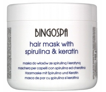 BINGOSPA maska ze spiruliną i keratyną 500 ml