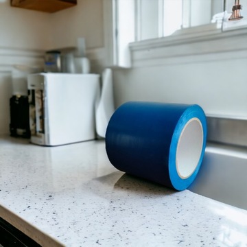 ЛЕНТА ПВХ виниловая маркировочная СИНЯЯ РЕМОНТНАЯ МАРКИРОВКА 100/33М