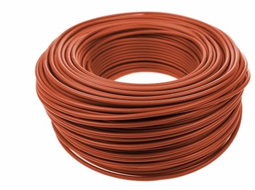 Przewód kabel jednożyłowy linka LGY 0,5mm 0,5mm2 brązowy 1x0,5 100m