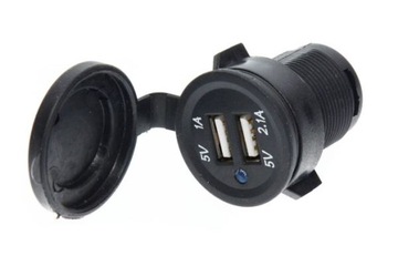 Gniazdo zapalniczki USB x2