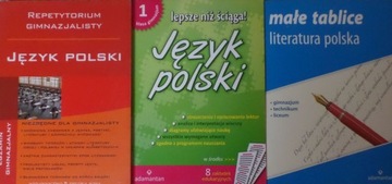 Komplet książek język polski egzamin ósmoklasisty matura opracowania lektur