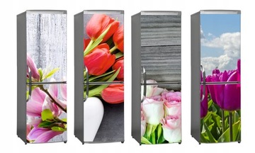 NAKLEJKA foto okleina NA LODÓWKĘ kwiaty floral HIT