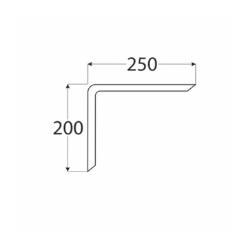 ДЕРЕВЯННАЯ ПОДДЕРЖКА ПОЛКИ 25х20см ФАНЕРА БУКОВАЯ