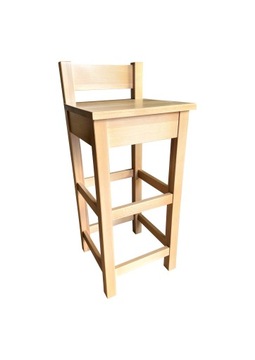 Hoker kuchenny z oparciem 96 cm prosty solidny
